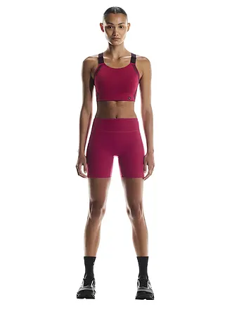 ON | Damen Laufshort Performance | dunkelrot